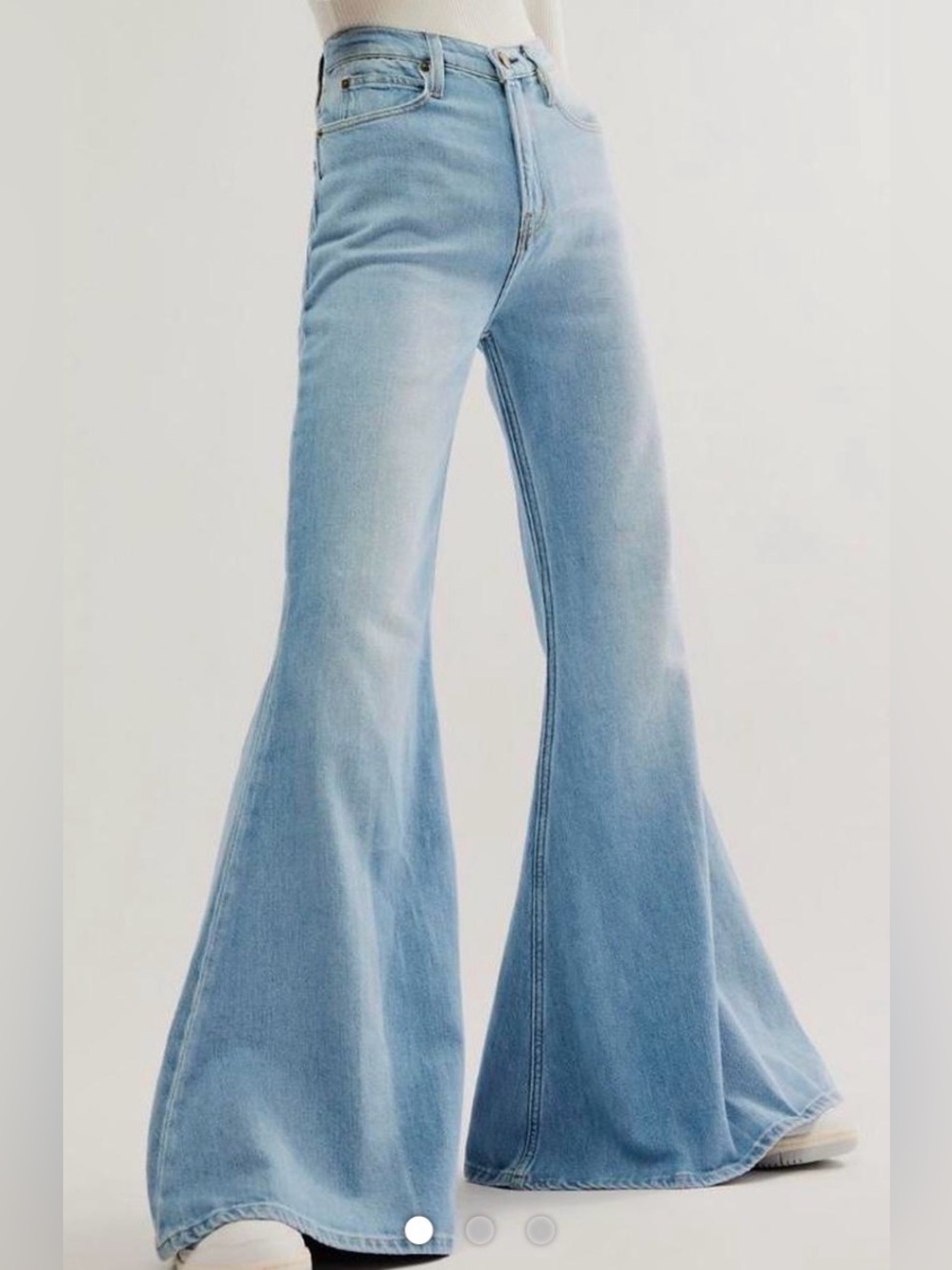 Free People Light Blue super  Flare Jeans